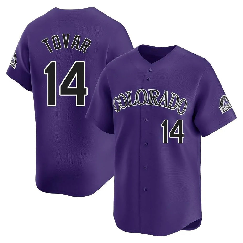 Odoa C.Rockies #14 Ezequiel Tovar Player Purple Limited Home Stitched Jerseys