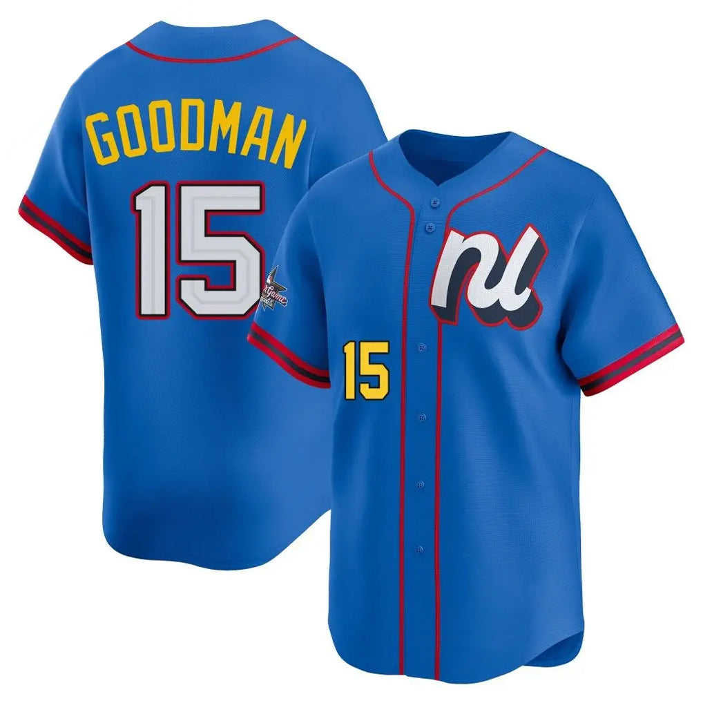 Odoa C.Rockies #15 Hunter Goodman Player Blue National League All-Star Edition Home Limited Stitched Jerseys