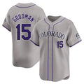 Odoa C.Rockies #15 Hunter Goodman Player Gray Limited Home Stitched Jerseys