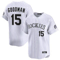 Odoa C.Rockies #15 Hunter Goodman Player White Limited Home Stitched Jerseys