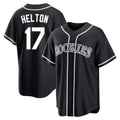 Odoa C.Rockies #17 Todd Helton Player Black Fashion Out Home Game Stitched Jerseys