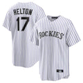 Odoa C.Rockies #17 Todd Helton Player White Game Home Stitched Jerseys