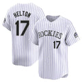 Odoa C.Rockies #17 Todd Helton Player White Limited Home Stitched Jerseys