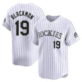 Odoa C.Rockies #19 Charlie Blackmon Player White Limited Home Stitched Jerseys
