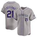 Odoa C.Rockies #21 Kyle Freeland Player Gray Limited Home Stitched Jerseys