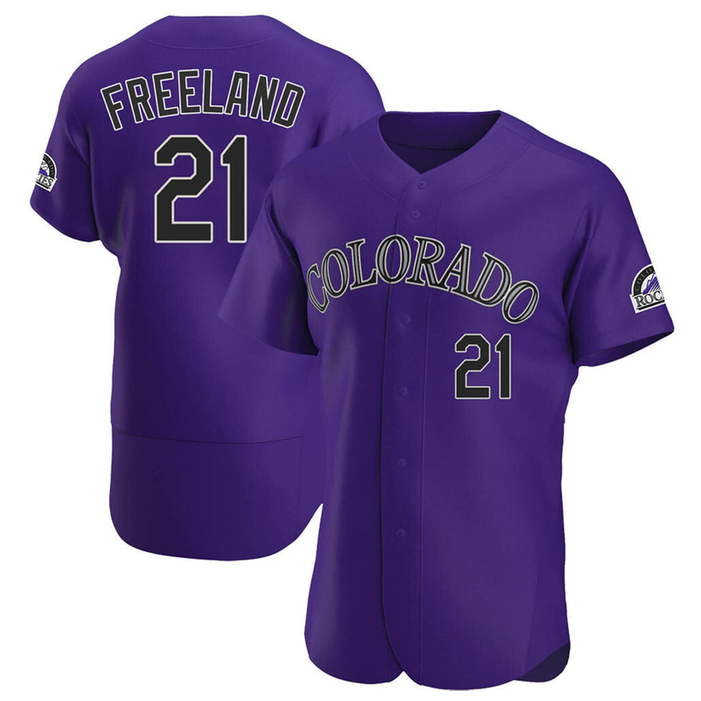 Odoa C.Rockies #21 Kyle Freeland Player Purple Limited Elite Home Stitched Jerseys