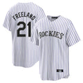 Odoa C.Rockies #21 Kyle Freeland Player White Game Home Stitched Jerseys