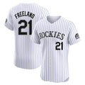 Odoa C.Rockies #21 Kyle Freeland Player White Limited Elite Home Stitched Jerseys