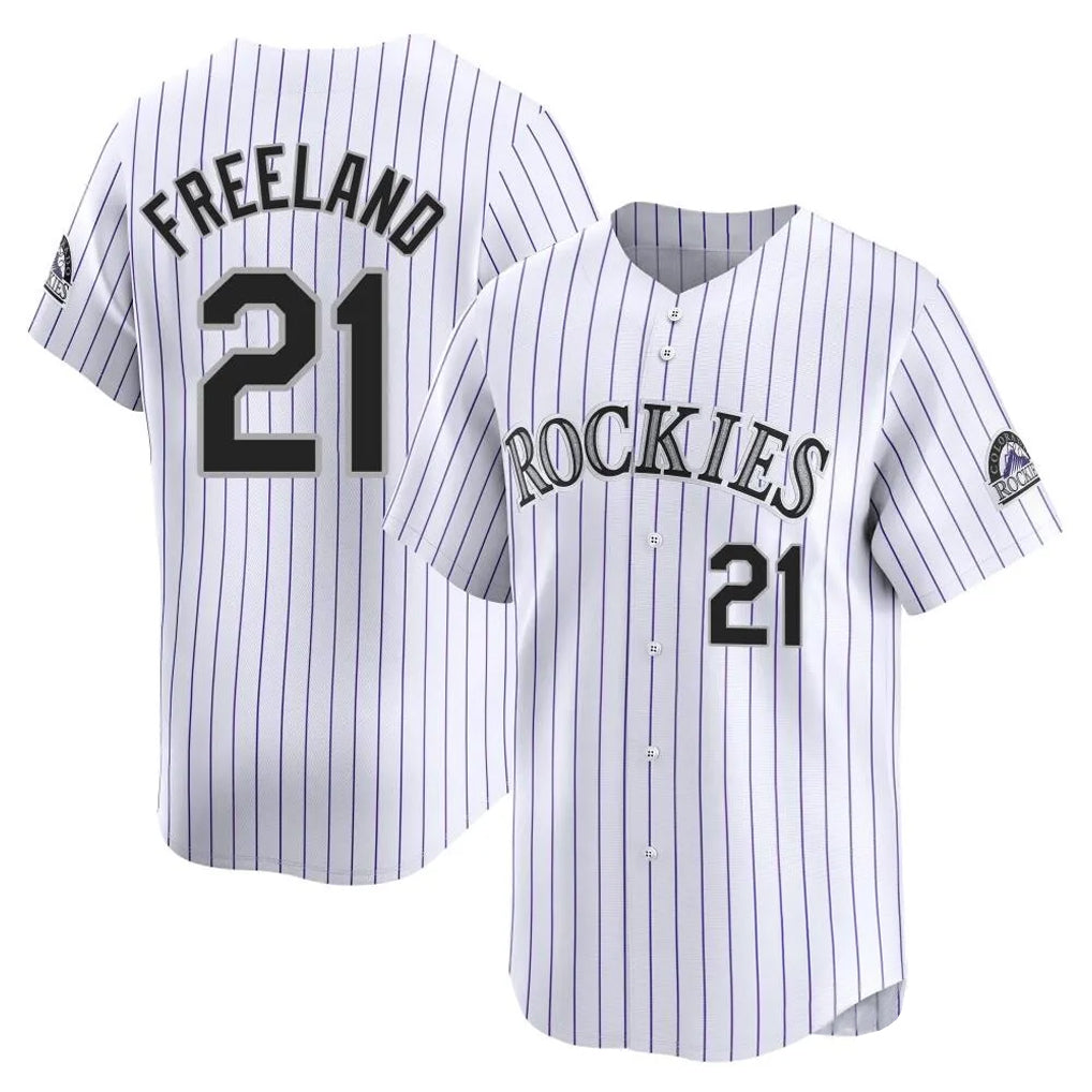Odoa C.Rockies #21 Kyle Freeland Player White Limited Home Stitched Jerseys