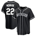 Odoa C.Rockies #22 Mickey Moniak Player Black Fashion Out Home Game Stitched Jerseys