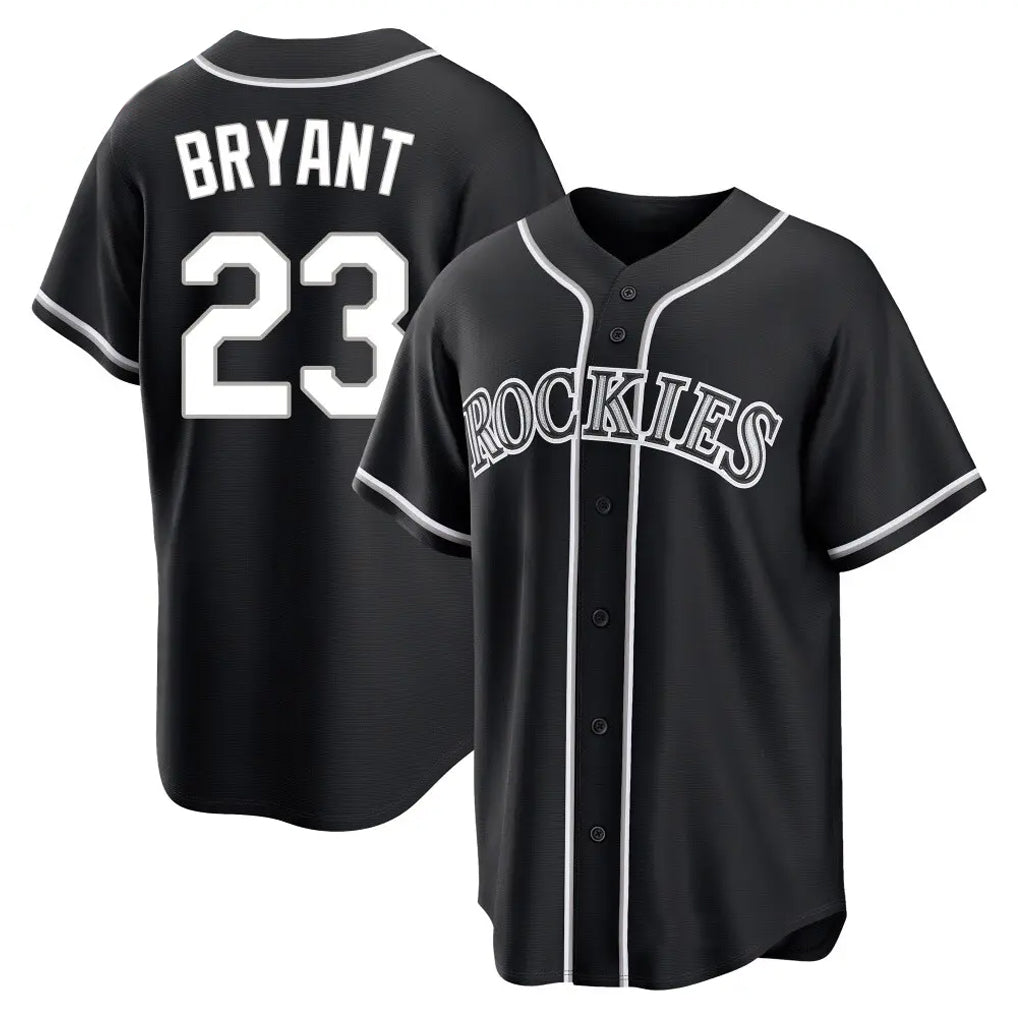 Odoa C.Rockies #23 Kris Bryant Player Black Fashion Out Home Game Stitched Jerseys