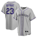 Odoa C.Rockies #23 Kris Bryant Player Gray Game Home Stitched Jerseys