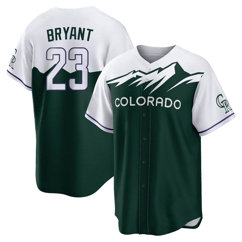 Odoa C.Rockies #23 Kris Bryant Player Green City Connect Home Game Stitched Jerseys
