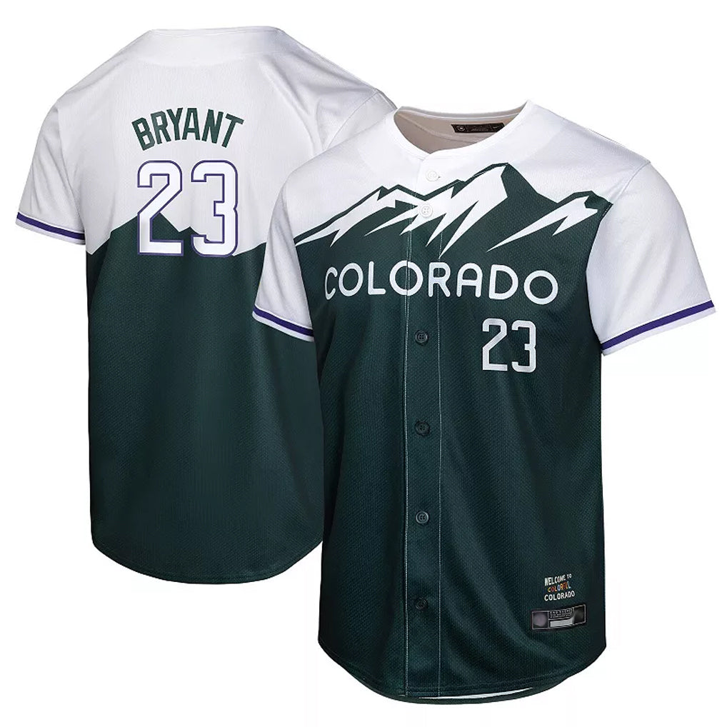 Odoa C.Rockies #23 Kris Bryant Player Green City Connect Limited Home Game Stitched Jerseys