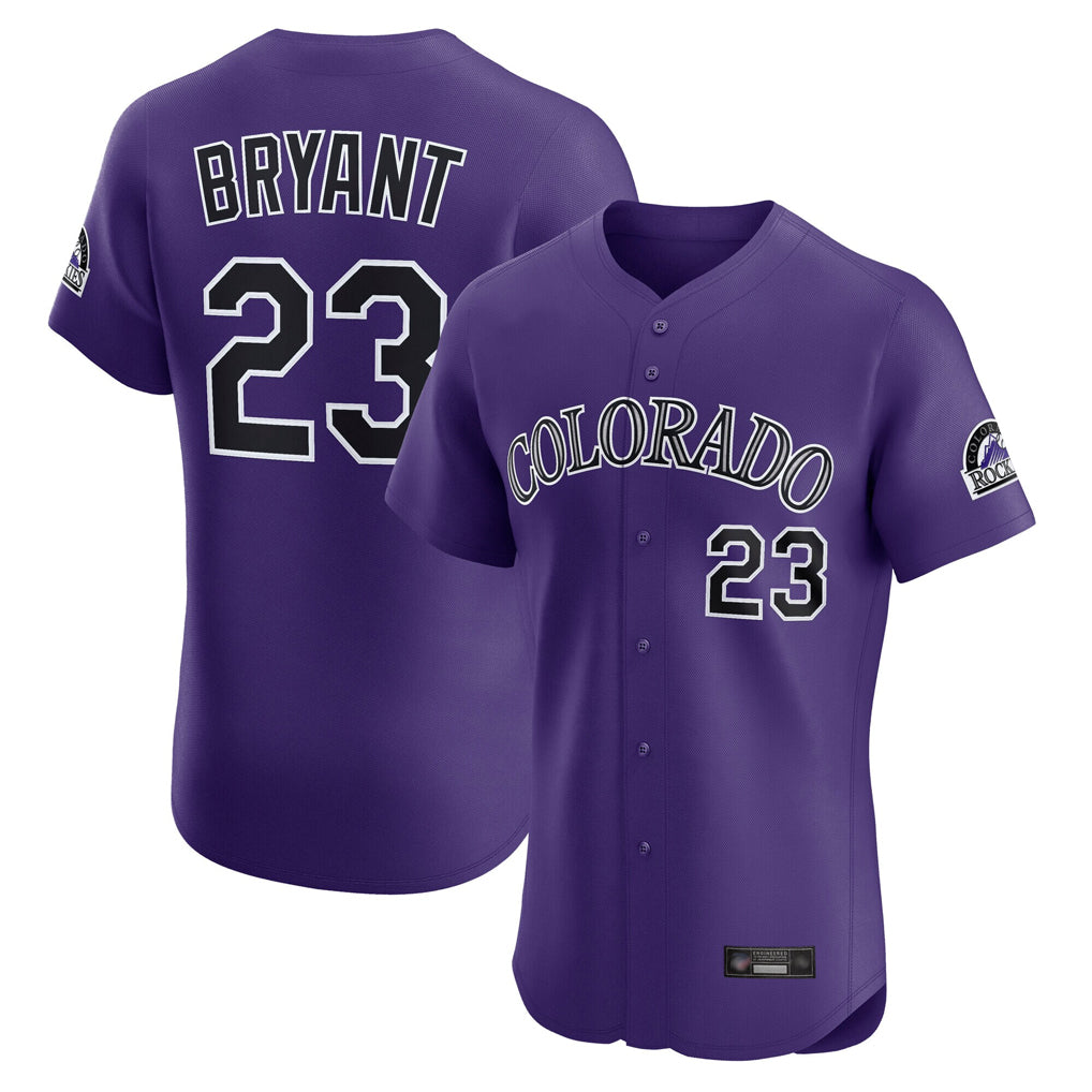 Odoa C.Rockies #23 Kris Bryant Player Purple Limited Elite Home Stitched Jerseys