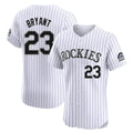 Odoa C.Rockies #23 Kris Bryant Player White Limited Elite Home Stitched Jerseys