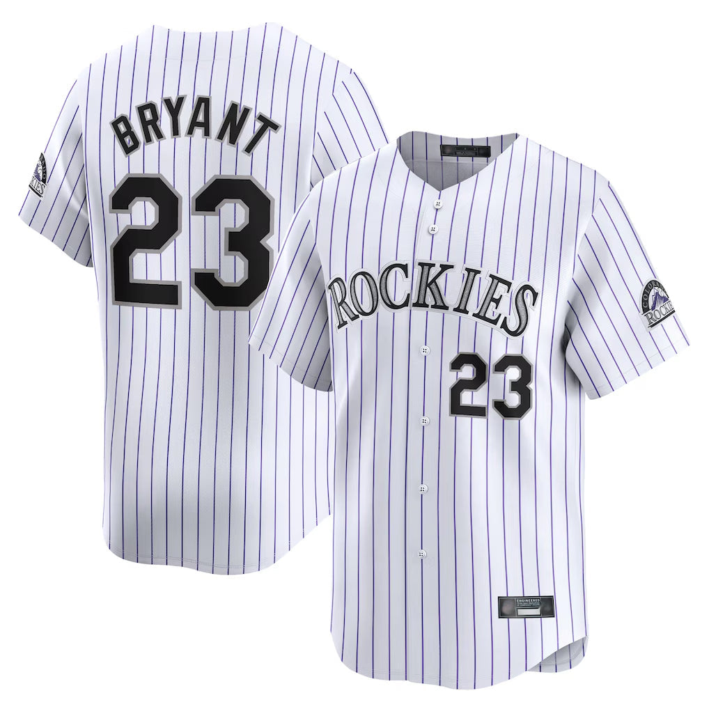 Odoa C.Rockies #23 Kris Bryant Player White Limited Home Stitched Jerseys