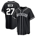 Odoa C.Rockies #27 Jordan Beck Player Black Fashion Out Home Game Stitched Jerseys