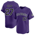 Odoa C.Rockies #27 Jordan Beck Player Purple Limited Home Stitched Jerseys
