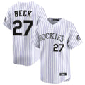 Odoa C.Rockies #27 Jordan Beck Player White Limited Home Stitched Jerseys