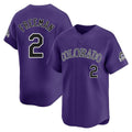 Odoa C.Rockies #2 Tyler Freeman Player Purple Limited Home Stitched Jerseys