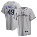 Odoa C.Rockies #49 Antonio Senzatela Player Gray Game Home Stitched Jerseys