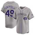 Odoa C.Rockies #49 Antonio Senzatela Player Gray Limited Home Stitched Jerseys