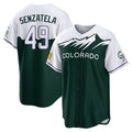 Odoa C.Rockies #49 Antonio Senzatela Player Green City Connect Home Game Stitched Jerseys