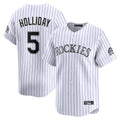 Odoa C.Rockies #5 Matt Holliday Player White Limited Home Stitched Jerseys