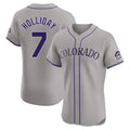 Odoa C.Rockies #7 Matt Holliday Player Gray Limited Elite Home Stitched Jerseys