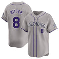 Odoa C.Rockies #8 Ryan Ritter Player Gray Limited Home Stitched Jerseys