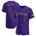 Odoa C.Rockies #8 Ryan Ritter Player Purple Limited Elite Home Stitched Jerseys