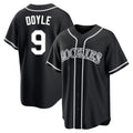 Odoa C.Rockies #9 Brenton Doyle Player Black Fashion Out Home Game Stitched Jerseys