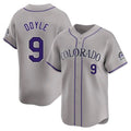 Odoa C.Rockies #9 Brenton Doyle Player Gray Limited Home Stitched Jerseys