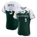 Odoa C.Rockies #9 Brenton Doyle Player Green City Connect Limited Elite Home Stitched Jerseys