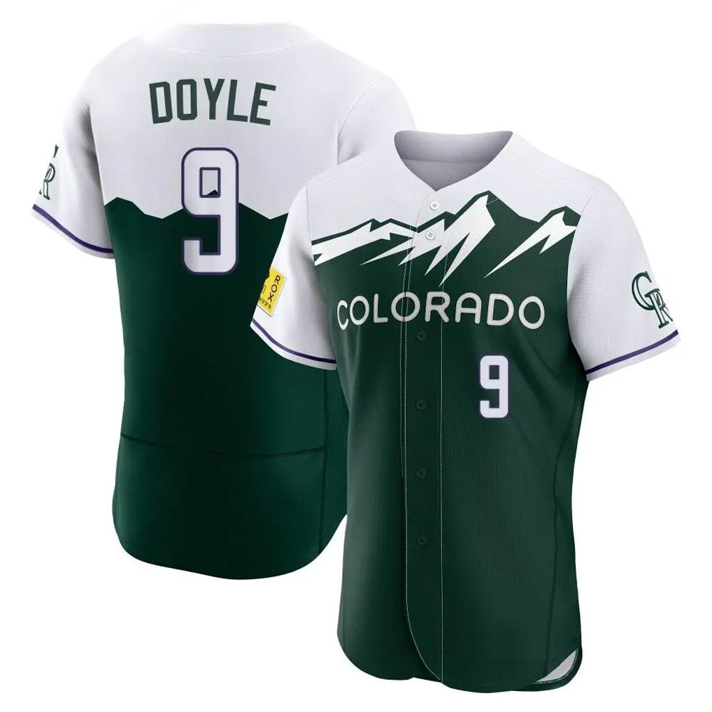 Odoa C.Rockies #9 Brenton Doyle Player Green City Connect Limited Elite Home Stitched Jerseys