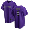 Odoa C.Rockies #9 Brenton Doyle Player Purple Game Home Stitched Jerseys