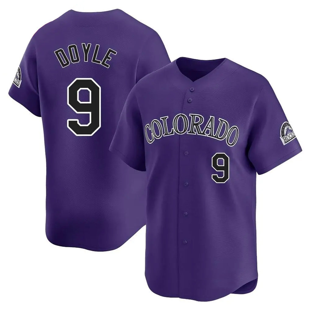 Odoa C.Rockies #9 Brenton Doyle Player Purple Limited Home Stitched Jerseys