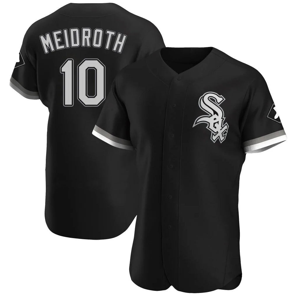 Odoa C.White Sox #10 Chase Meidroth Player Black Limited Elite Home Stitched Jerseys