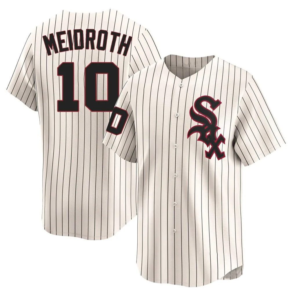 Odoa C.White Sox #10 Chase Meidroth Player Cream Cooperstown Collection Limited Home Stitched Jerseys
