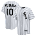 Odoa C.White Sox #10 Chase Meidroth Player White Stripe Home Game Stitched Jerseys