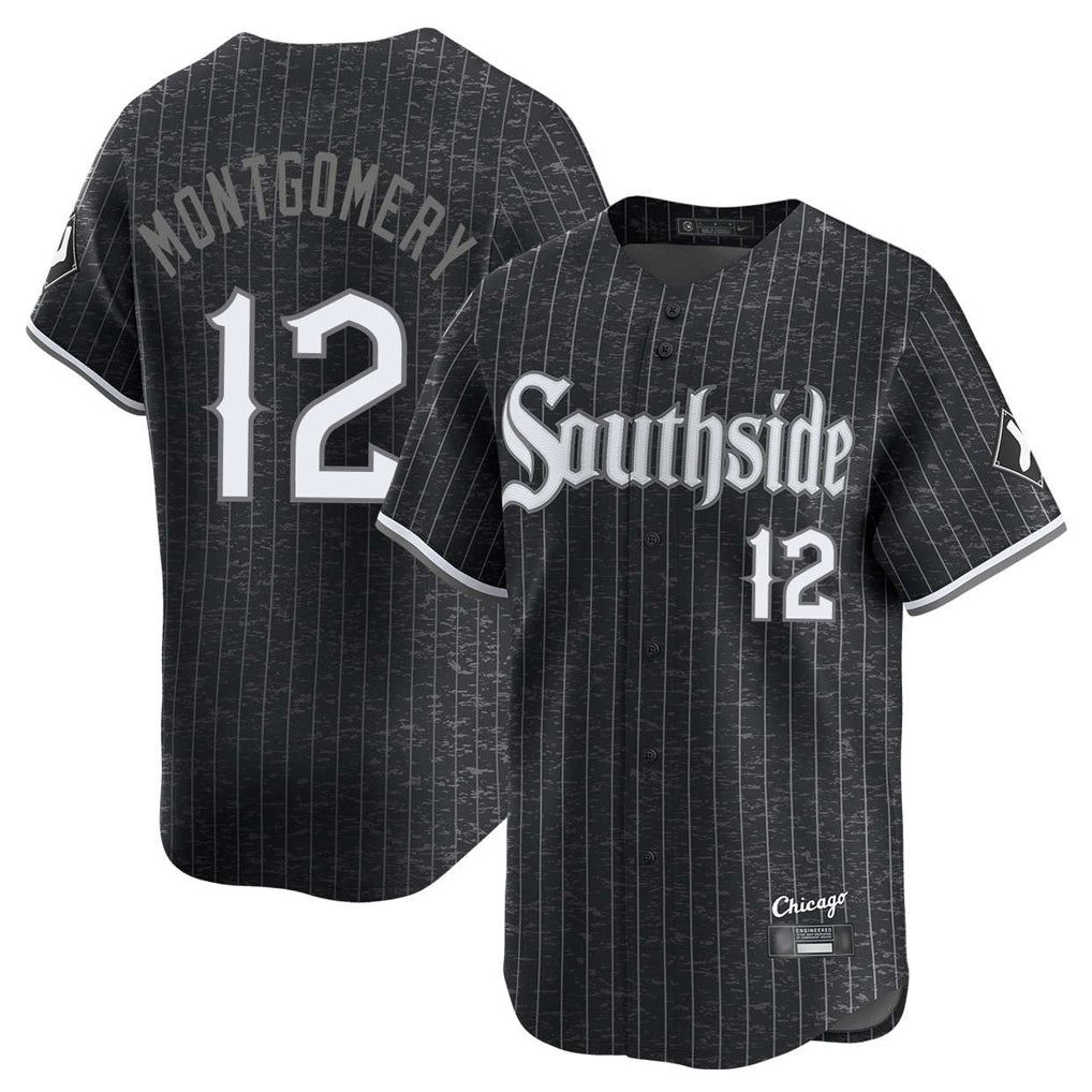 Odoa C.White Sox #12 Colson Montgomery Player Black City Connect Limited Home Stitched Jerseys