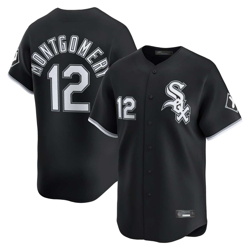 Odoa C.White Sox #12 Colson Montgomery Player Black Limited Home Stitched Jerseys