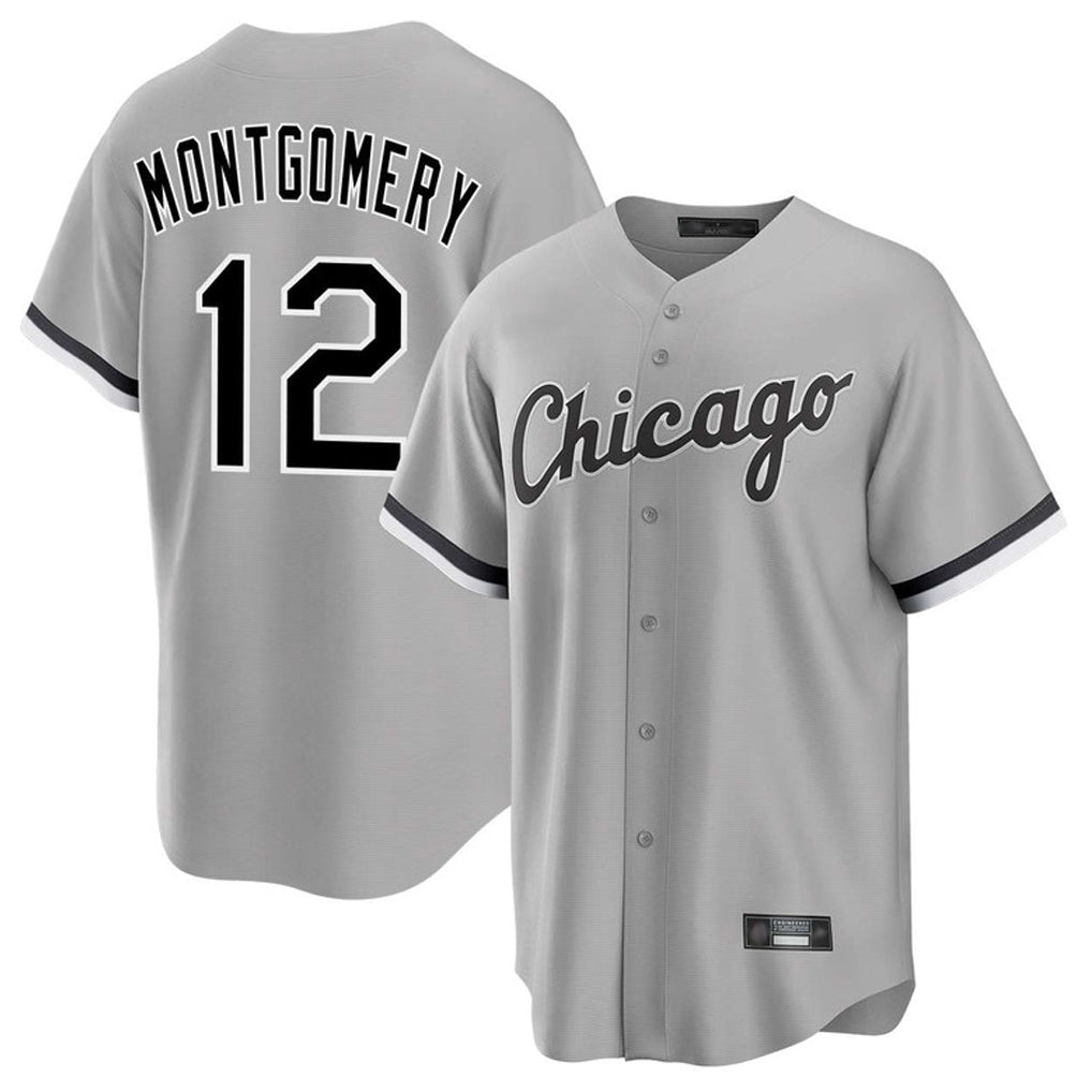 Odoa C.White Sox #12 Colson Montgomery Player Gray Home Game Stitched Jerseys