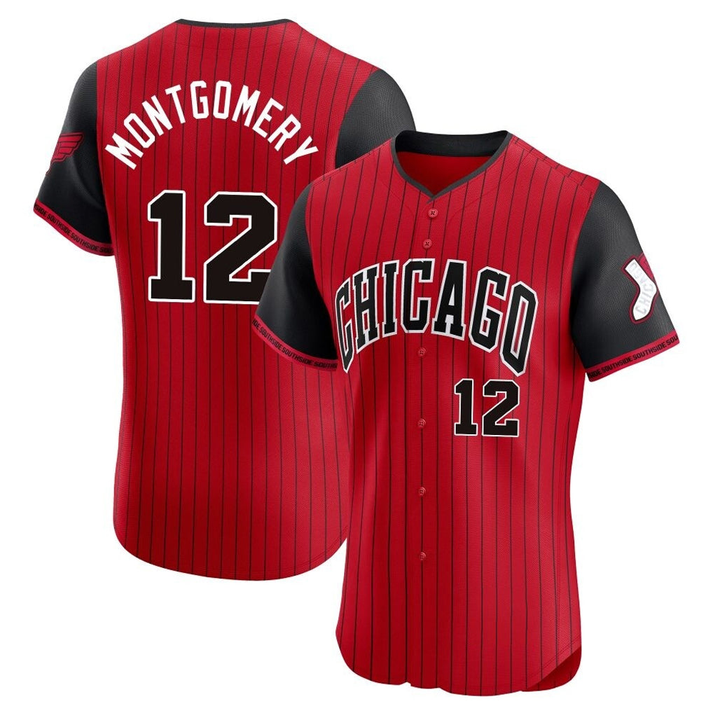 Odoa C.White Sox #12 Colson Montgomery Player Red City Connect Limited Elite Home Stitched Jerseys