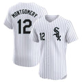 Odoa C.White Sox #12 Colson Montgomery Player White Stripe Limited Elite Home Stitched Jerseys