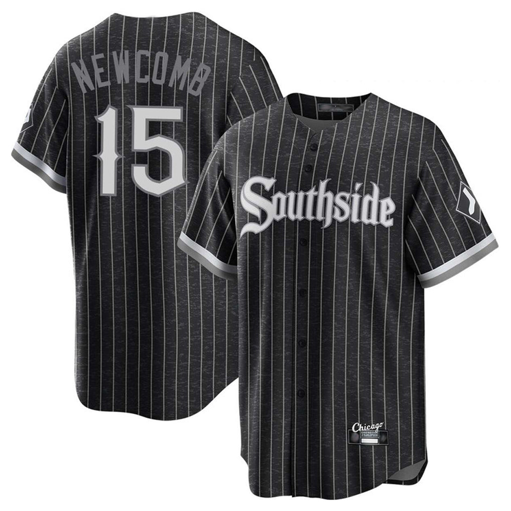 Odoa C.White Sox #15 Sean Newcomb Player Black City Connect Home Game Stitched Jerseys