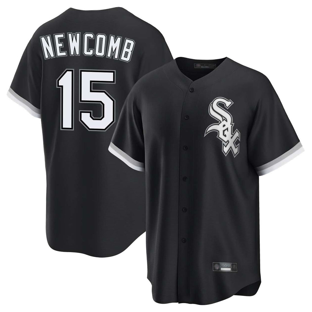 Odoa C.White Sox #15 Sean Newcomb Player Black Home Game Stitched Jerseys