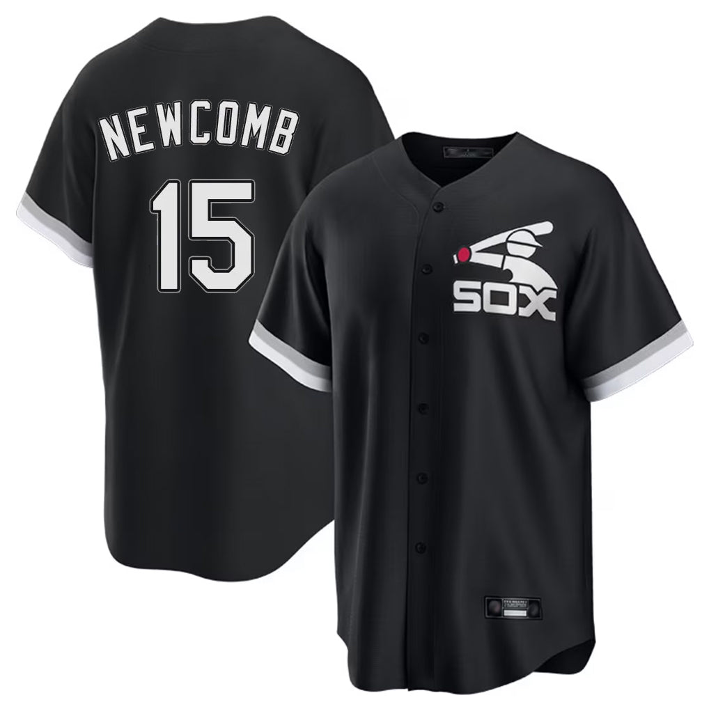 Odoa C.White Sox #15 Sean Newcomb Player Black Spring Training Game Stitched Jerseys