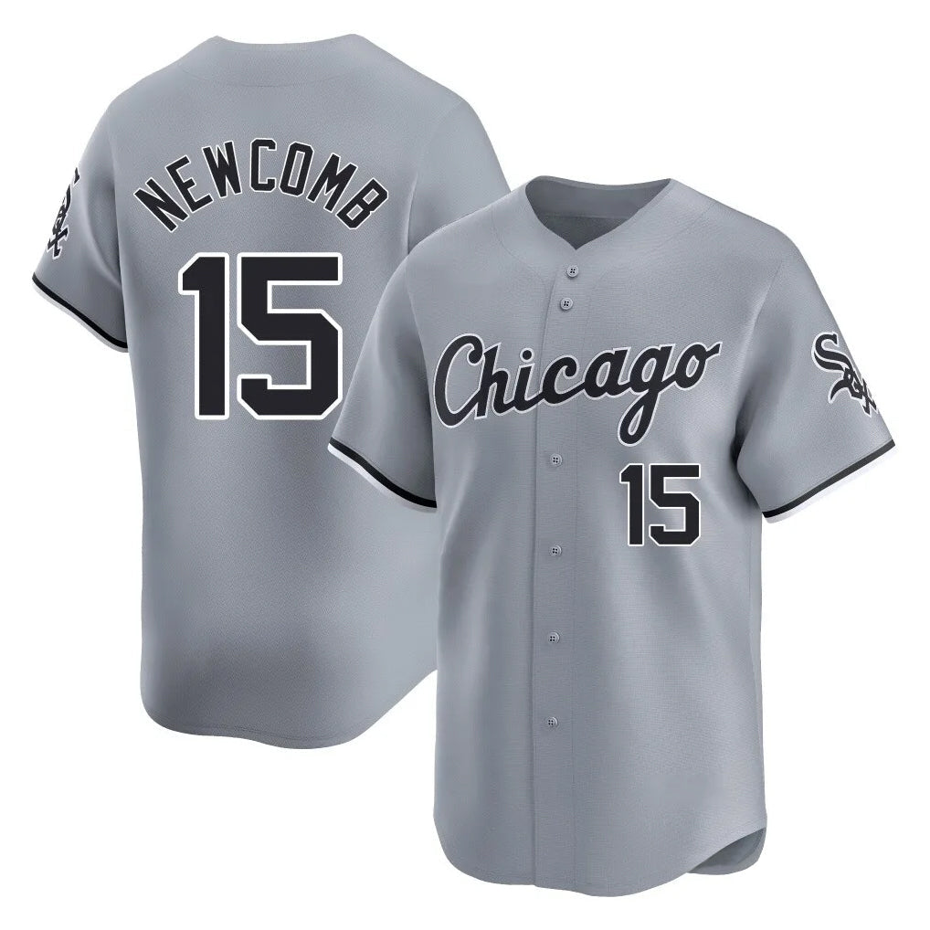 Odoa C.White Sox #15 Sean Newcomb Player Gray Road Limited Home Stitched Jerseys